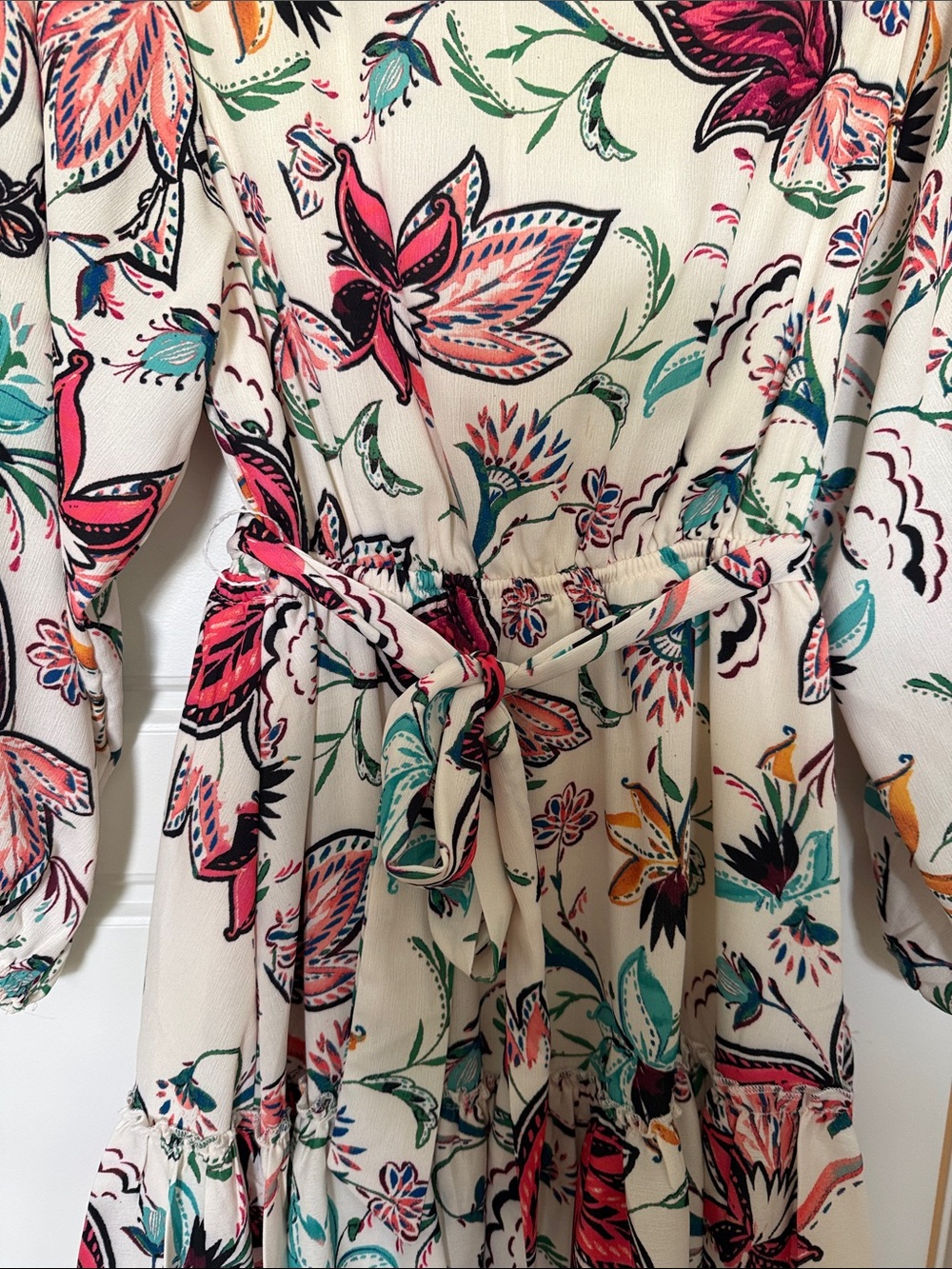 Baltic Born flower patterned Short dress with sleeves. - Picture 3 of 6